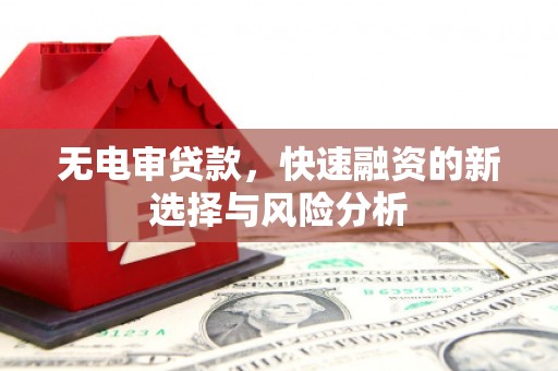 沁阳无电审贷款，快速融资的新选择与风险分析