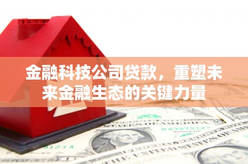 沁阳金融科技公司贷款，重塑未来金融生态的关键力量