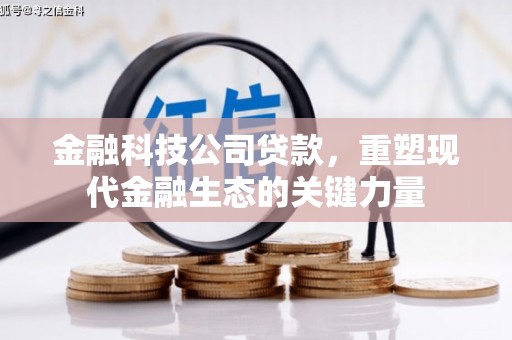 沁阳金融科技公司贷款，重塑现代金融生态的关键力量