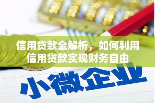 沁阳信用贷款全解析，如何利用信用贷款实现财务自由